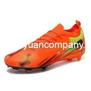 Boys Fashion Soccer Cleats Outdoor/Indoor Athletic Youth Flexible Football Shoes Ground Training Sneakers Lightweight Comfortable Little Kids/Big Kids