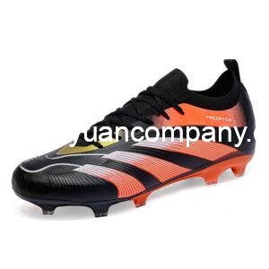 Soccer Shoes 2024 Pro Football Boots Elite Tongue Fold Laceless Laces FG Mens Cleats Leather Training Shoes